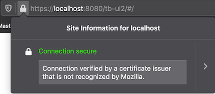 Certificate accepted on Firefox